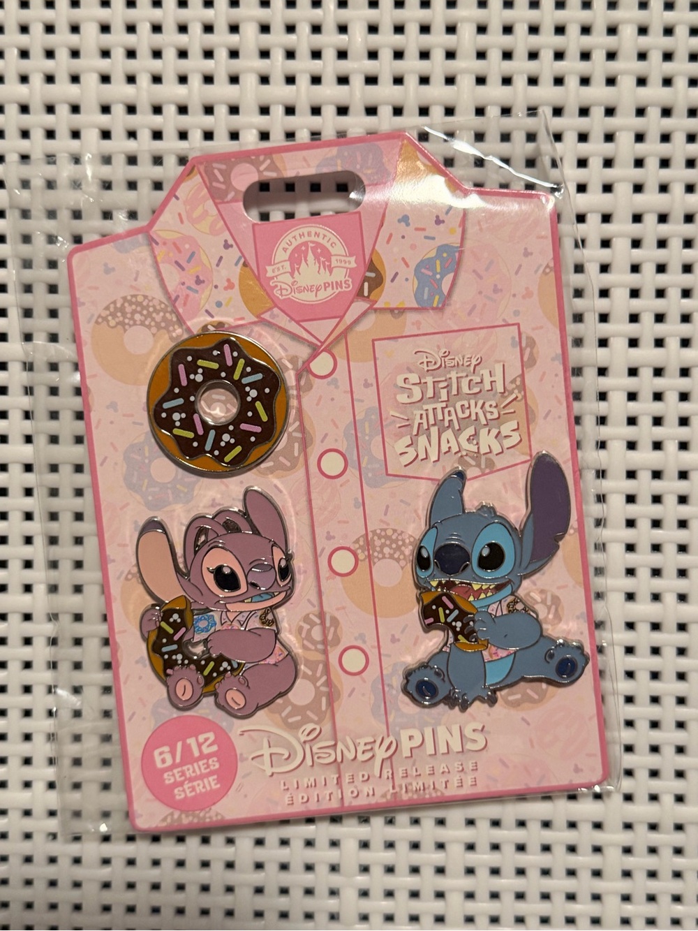 Stitch Attacks Snack Pin Set #6 out of 12 Donut/June